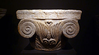 Ionic capital found in the Roman vila of Huerta del Paturro (Portmán, La Unión)※