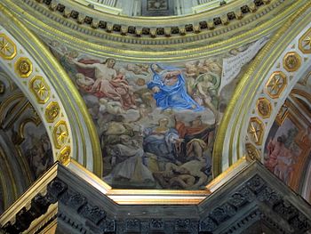 Chapelle de s. gennaro, panaches domenichino, 1631-41, 03.JPG