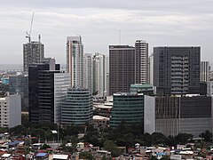 Cebu Business Park skyscrapers view from Luz