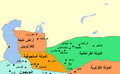 حدود دولة آل بويه الديالمة في شمال إيران في أواخر عهدهم وظهور السلاجقة.