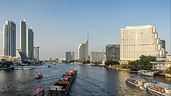 Chao Phraya River - Bangkok - northwards - from King Taksin Bridge - 2021.jpg