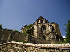 Le chevet, depuis le tertre Saint-François.