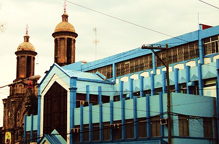 La Consolacion College Bacolod and the San Sebastian Cathedral at its side.