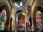 داخل الكنيسة الأرمنيَّة في لفيف