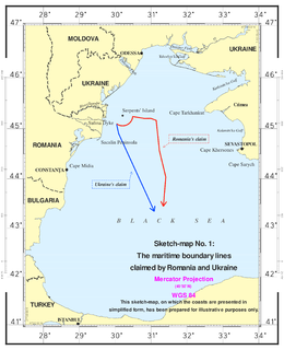 Maritime Delimitation in the Black Sea case Case about who would rightfully own the Black Sea islands