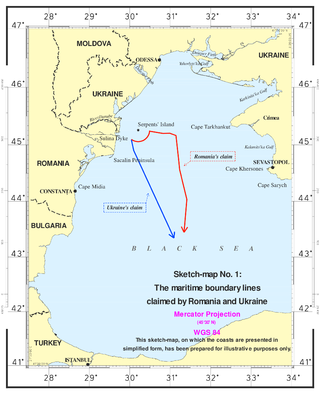 <span class="mw-page-title-main">Maritime Delimitation in the Black Sea case</span> Case about who would rightfully own the Black Sea islands