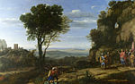 Пейзаж з царем Давидом. Лондонська Національна галерея