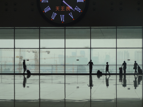 Clock at Zhengzhou East Railway Station