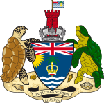 Wappen des Britischen Territoriums im Indischen Ozean