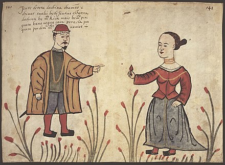 16th century Portuguese watercolour of the Chinese, contained within the Códice Casanatense.