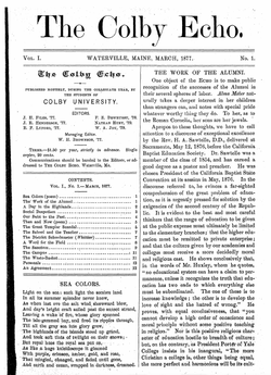 Colby College echo first volume.png 