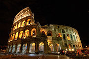 The Colosseum, the largest Roman amphitheater