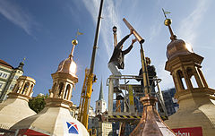 Construction of a new Onion Tower for a Baroque Building Prague