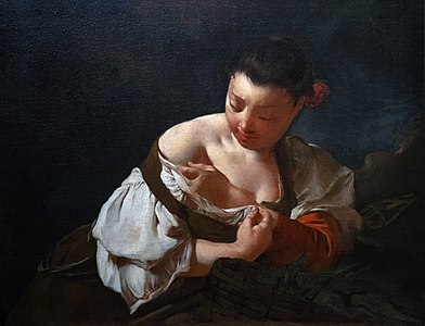 Paysanne qui s'épuce, 1720-1725, Boston, musée des Beaux-Arts.