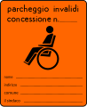 Contrassegno per invalidi