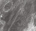 English: Cook lunar crater as seen from Earth with satellite craters labeled