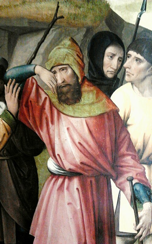Reuben and his brothers by Colijn de Coter, ca. 1500, fragment of a painting in the National Museum in Warsaw