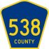 County Route 538 işaretçisi