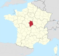 Разположение на Шер във Франция