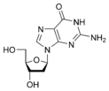 Chemical structure of Dezoxiguanosina