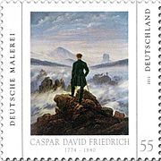 Briefmarke Bundesrepublik Deutschland 2011: Der Wanderer über dem Nebelmeer