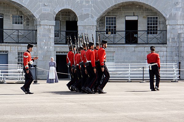 Fort Henry Guard practice drill, Fort Henry