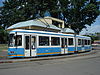 Tram outside of Debrecen Train Station