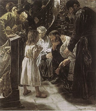 <i>The Twelve-Year-Old Jesus in the Temple</i> Painting by Max Liebermann