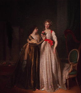 Jean-Simon Fournier (actif à la fin du XVIIIe) - Deux amies (Toulouse, musée des Augustins)