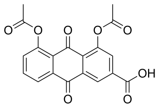 <span class="mw-page-title-main">Diacerein</span> Chemical compound