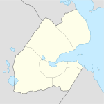 Arta på en karta över Djibouti