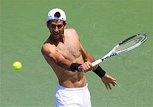 Novak Djokovic was the runner-up at the tournament. Djokovic Miami 2009 1.jpg