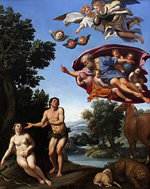 Adam a Eva (Domenico Zampieri, 1620)