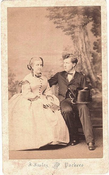 Leopoldina and Ludwig August of Saxe-Coburg and Gotha (1865)