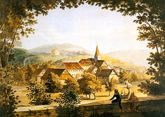Dorf Stetten um 1820