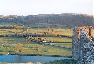 View of the river from Dryslwyn Castle