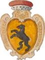 Escudo de armas del Principado de Samogitia.  Alrededor de 1586