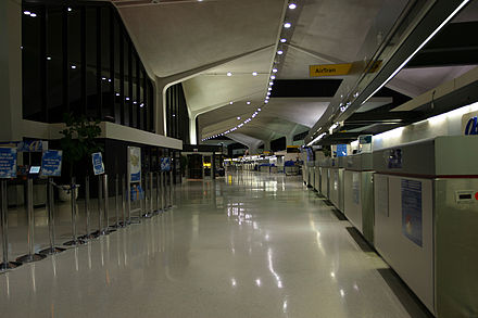The former Terminal A at night in 2005
