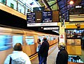Next-train indicators on the District line platforms