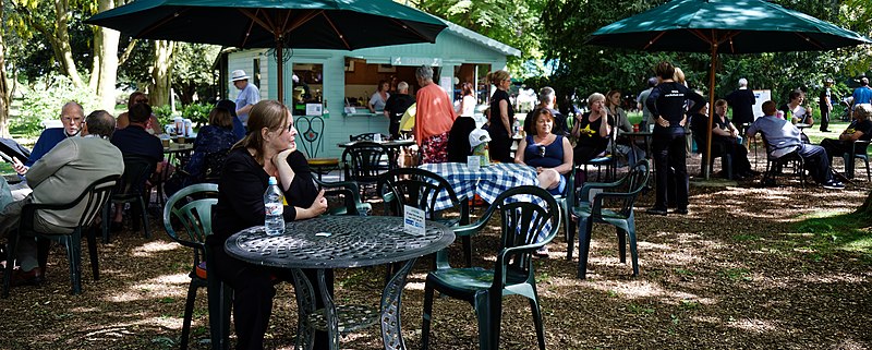 File:Easton Lodge Gardens, Little Easton, Essex, England outdoor café 03 (cropped).jpg