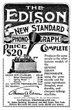 An advertisement for Edison New Standard Phonograph, 1898