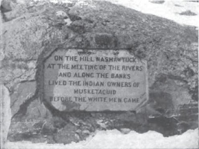 Photo of Egg Rock inscription, c. 1904