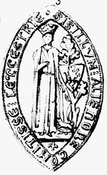 Eleanor's seal as Countess of Leicester