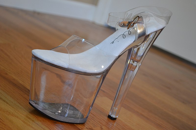 Clear perspex 2025 platform heels