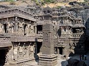 Kailasa temple, is one of the largest rock-cut ancient Hindu temples located in Ellora.