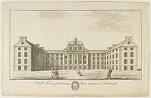 The Northern aspect of the Royal Infirmary at Infirmary Street Engraving of the Northern aspect of the Royal Infirmary of Edinburgh at Infirmary Street.jpg