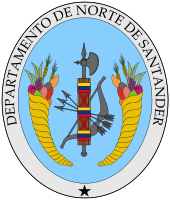 Coats of arms of Norte de Santander Department.