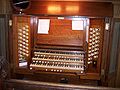 The organ console
