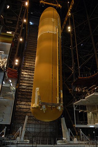 <span class="mw-page-title-main">Space Shuttle external tank</span> Component of the Space Shuttle launch vehicle