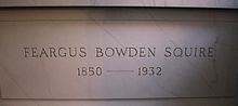 Feargus B. Squire crypt. Feargus Bowden Squire - Knollwood Cemetery.jpg